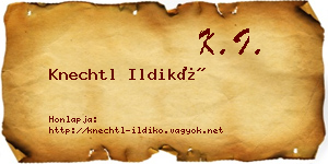 Knechtl Ildikó névjegykártya